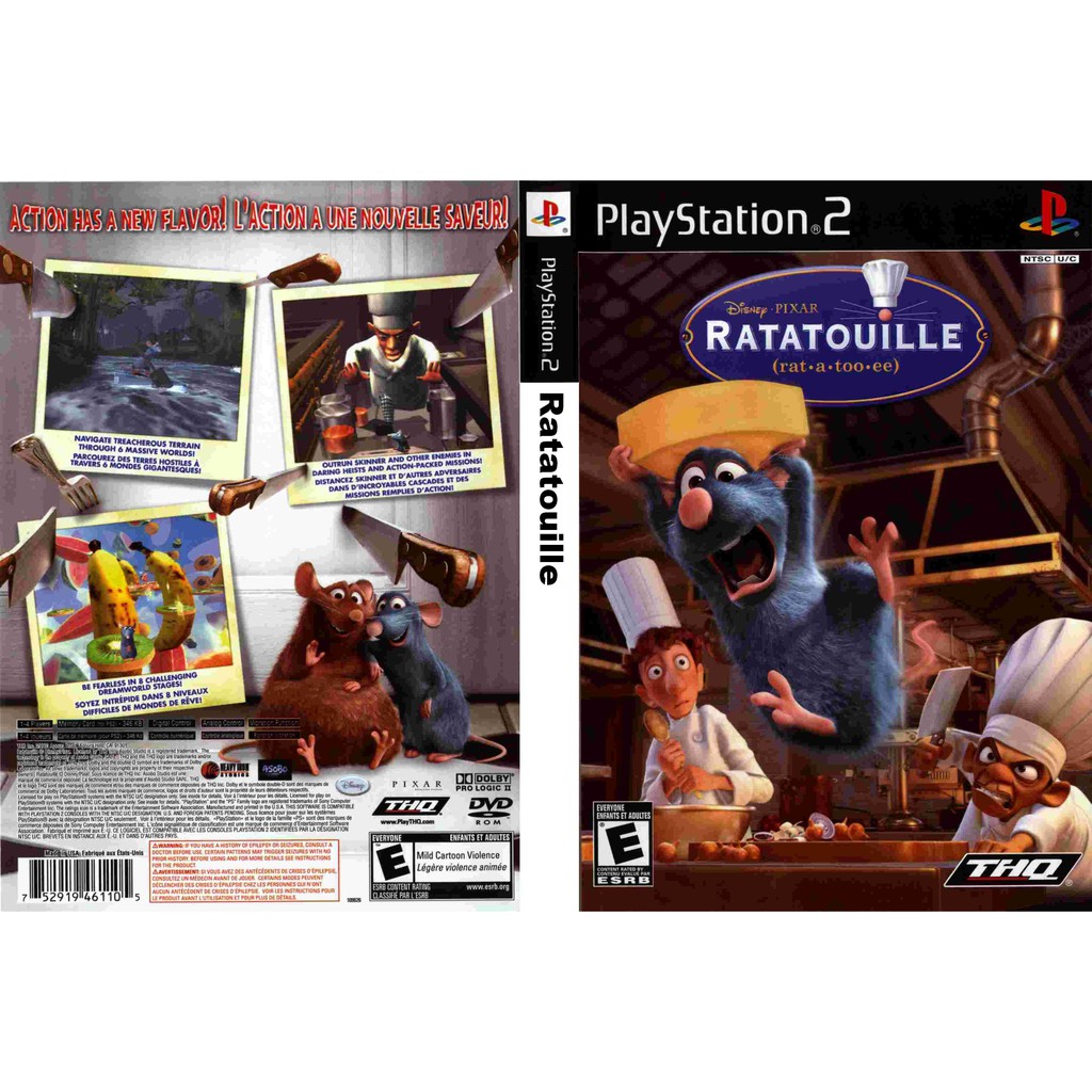 แผ่นเกมส์-ps2-รับประกัน-disney-pixar-ratatouille