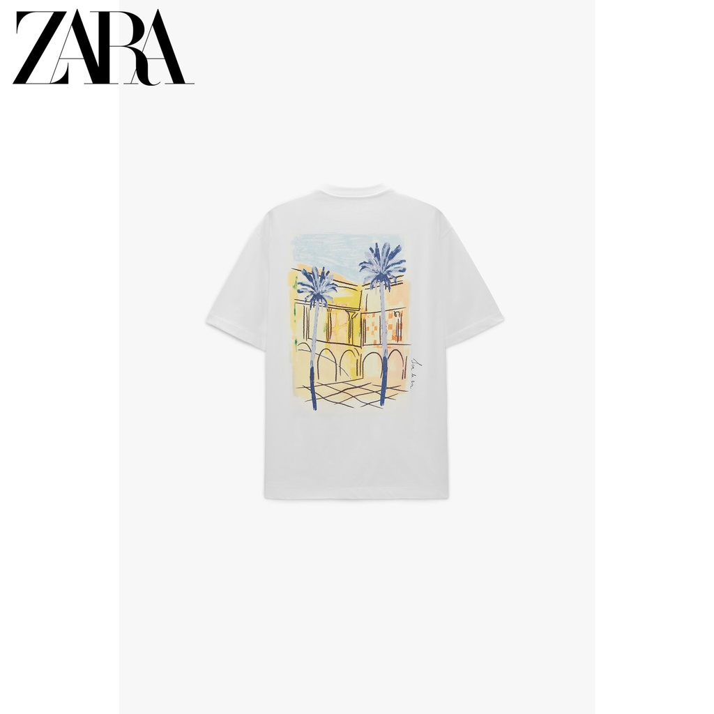 zara-ใหม่-เสื้อยืด-ลายสก๊อต-สําหรับผู้ชาย-0962300-251