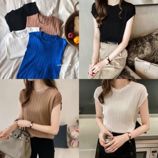 เสื้อไหรมพรมร่องแขนตัดทรง ZARA ผ้านิ่ม ใส่สบาย