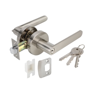 ลูกบิดก้านโยก 489.10.804 HAFELE ห้องทั่วไป สีเงิน (MATT SILVER ENTRANCE LEVER LOCK SET) ลูกบิด