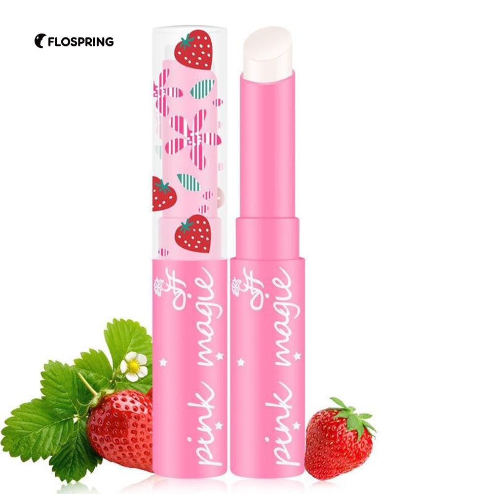 เครื่องสำอางค์ความงาม-strawberry-lip-balm-magic-อุณหภูมิเปลี่ยนสีลิปสติก