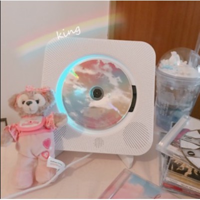 ภาพหน้าปกสินค้าaluo - เครื่องเล่น CD ฟังเพลง แบบบลูทูธ เครื่องเล่นcd เครื่องเล่นซีดีพกพา เครื่องเล่นติดผนัง