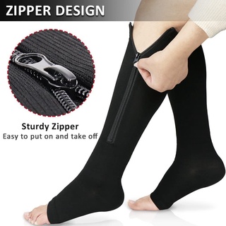 Zip sox Compression ถุงเท้าสุขภาพแก้ส้นเลือดคอด