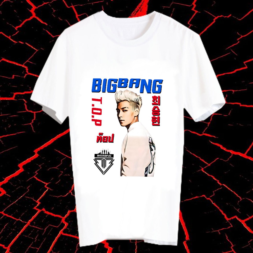 เสื้อยืดดารา-เสื้อยืด-fanmade-แฟนเมด-แฟนคลับ-ศิลปินเกาหลี-kp56-ท็อป-t-o-p-bigbang