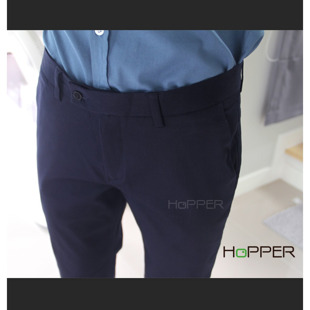 ภาพสินค้ากางเกงสแล็ค Hopper Progress ผ้ายืด ขากระบอกเล็ก จากร้าน hoppernattasarun บน Shopee ภาพที่ 3