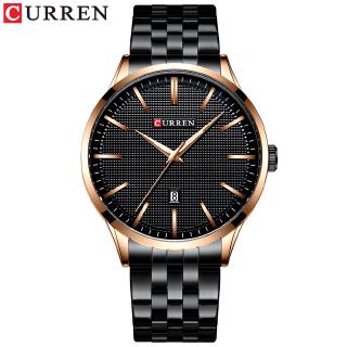 Fashion Quartz Watches for Men CURREN New Mens Watch Stainless Steel Band Clock Male Blue Wristwatch Causal Business Wa