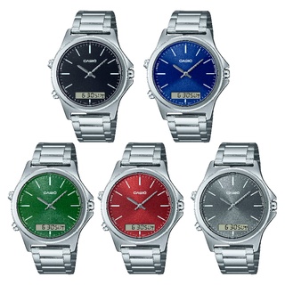 สินค้า นาฬิกาข้อมือ Unisex ชาย/หญิง หน้าปัดขนาด 4.1 cm รุ่น MTP-VC01D MTP-VC01 แท้ศูนย์ cmg ประกัน 1 ปี