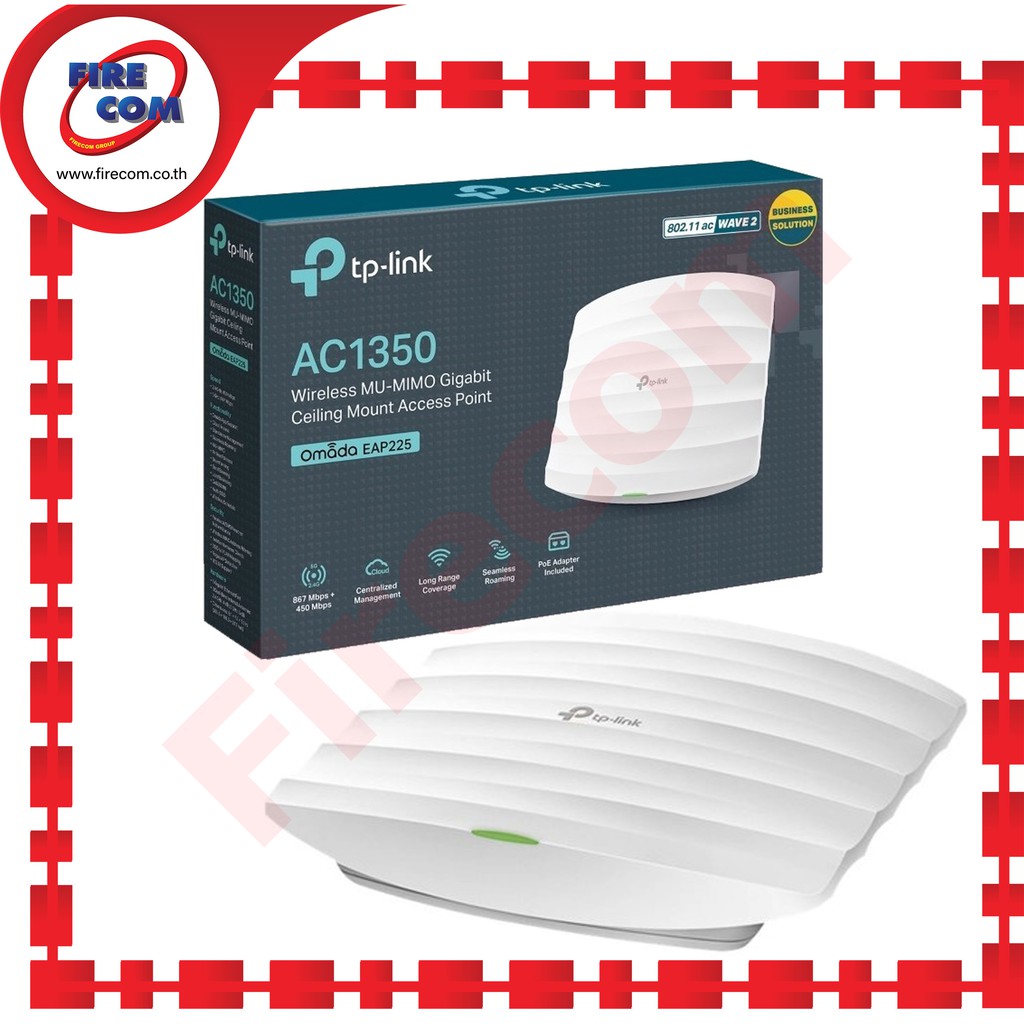 เร้าเตอร์-tp-link-eap225-450mbps-867mbps-ac1350-wireless-mu-mimo-gigabit-ceiling-mount-access-point-สามารถออกใบกำกับภาษี