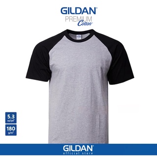 ภาพหน้าปกสินค้าGILDAN® เสื้อยืดไหล่สโลป แขนสั้น - ตัวเทาอ่อน แขนดำ ที่เกี่ยวข้อง