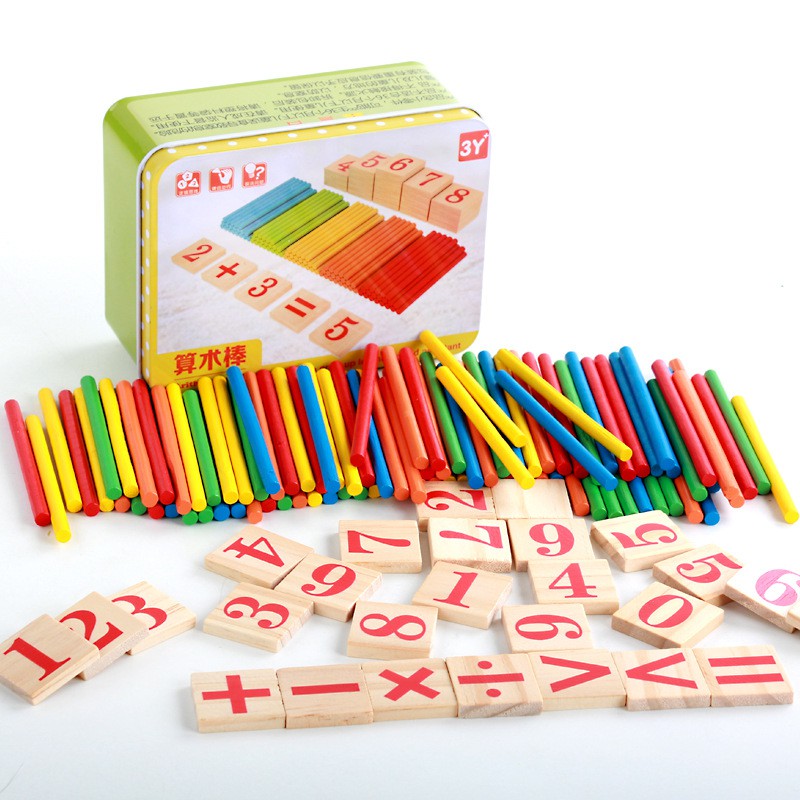 ไม้นับเลขเด็ก-หลายสี-mathematical-educational-stick-mathematics-kids-wooden-number-counter-with-box-toy