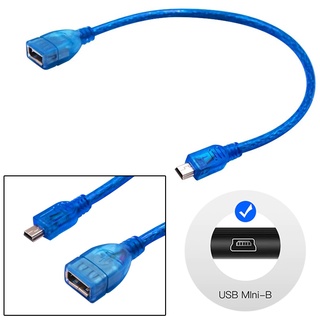 Mini USB OTG Cable 30cm Male Mini USB to Female USB OTG Adapter For GPS Camera Mobile Phone Tablet U Disk Mouse  Car Aud