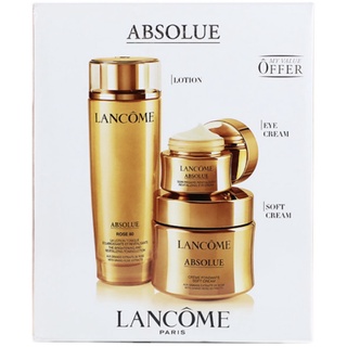 Lancome ชุดของขวัญ ครีมบํารุงผิวหน้า และอายครีมเอสเซ้นต์ ช่วยให้ความชุ่มชื้น ลดริ้วรอย กระชับผิวหน้า สามชิ้น