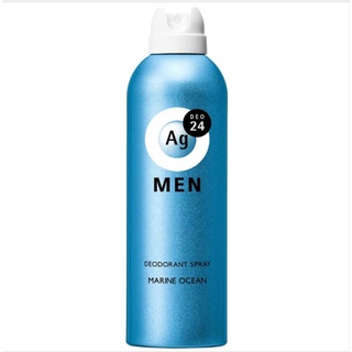 Shiseido Ag DEO24 MENS deodorant spray 180g. marine ocean สเปรย์ระงับกลิ่นกาย ลดเหงื่อ สบายผิว สูตรผู้ชาย