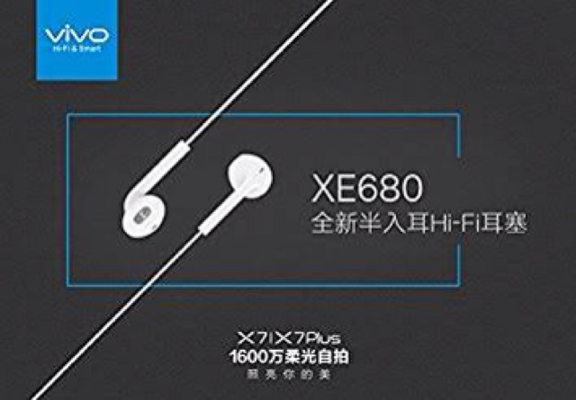 หูฟัง-vivo-แท้100-เสียงดี-ให้รายละเอียดเสียงเยี่ยม-ไมค์ชัด-หูฟังเเบบเอียร์พอดพร้อม-mic-รุ่น-xe680-white-ของแท้