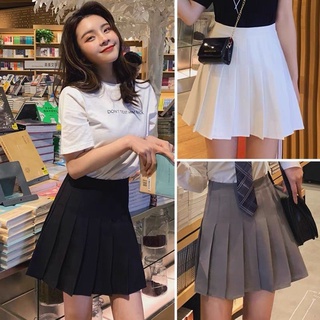 ภาพหน้าปกสินค้าโค้ดลดเพิ่ม715FASH150กระโปรงเทนนิส มีซับในตัว Mini Pleated Skirt กระโปรงพลีท กระโปรงสีพื้น กระโปรงวัยรุ่น กระโปรงสไตล์ ซึ่งคุณอาจชอบราคาและรีวิวของสินค้านี้