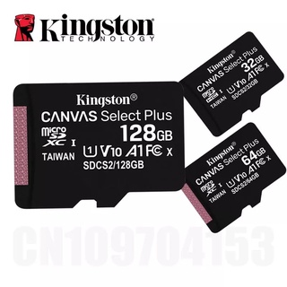 สินค้า งานแท้ Kingston  Memory Card Micro SD SDHC 32 GB /64GB/128GB Class 10 คิงส์ตัน เมมโมรี่การ์ด—Kingston CLASS10