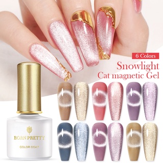 Born PRETTY น้ํายาทาเล็บเจล กึ่งโปร่งใส สีชมพูนู้ด ขนาด 10 มล. 7 มล.
