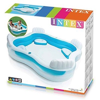 MeeMeeBaby Intex สระน้ำเป่าลมพร้อมที่นั่ง4ที่ (2.29x2.29x0.66 ม.) รุ่น 56475