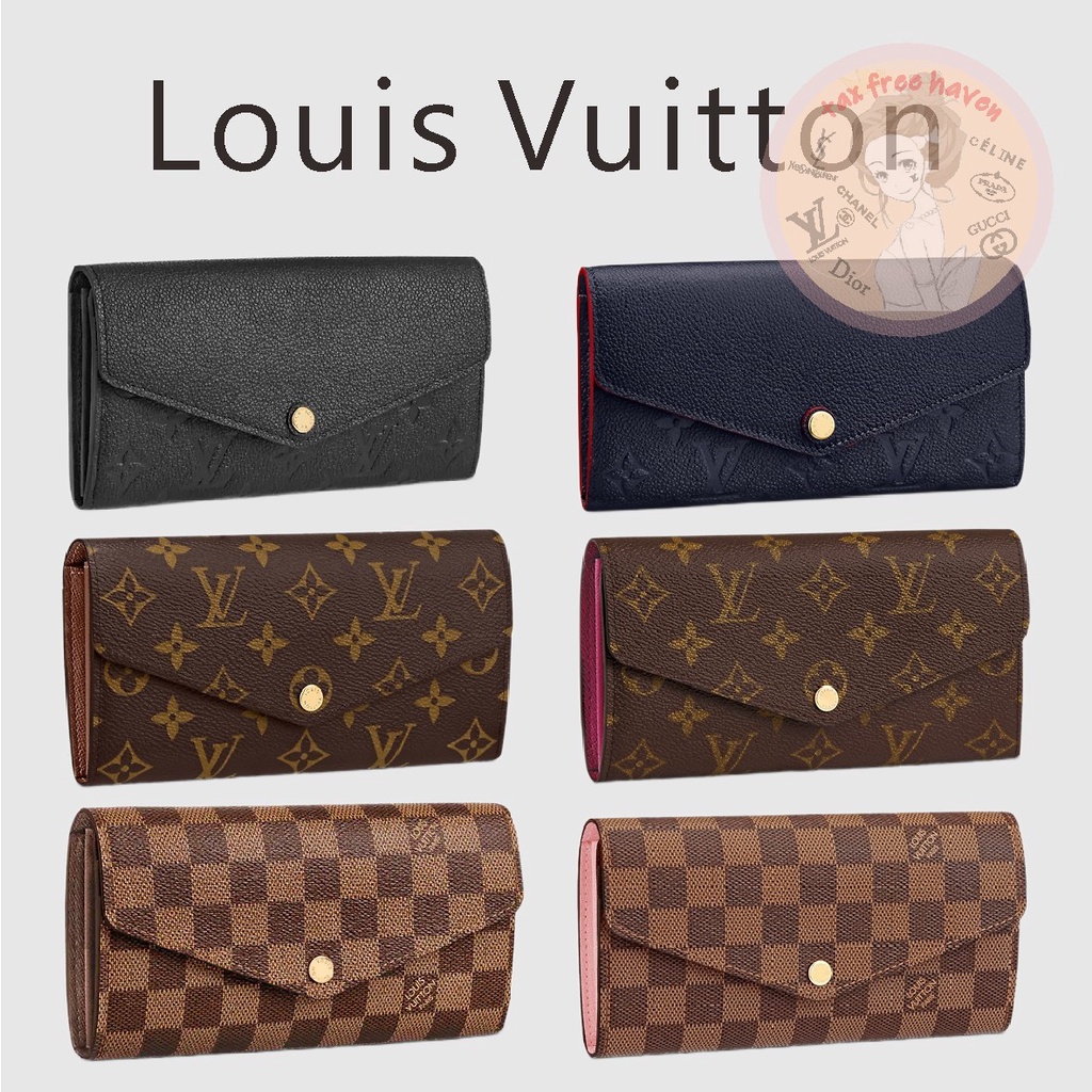 shopee-ลดกระหน่ำ-ของแท้100-louis-vuitton-brand-new-กระเป๋าสตางค์-sarah