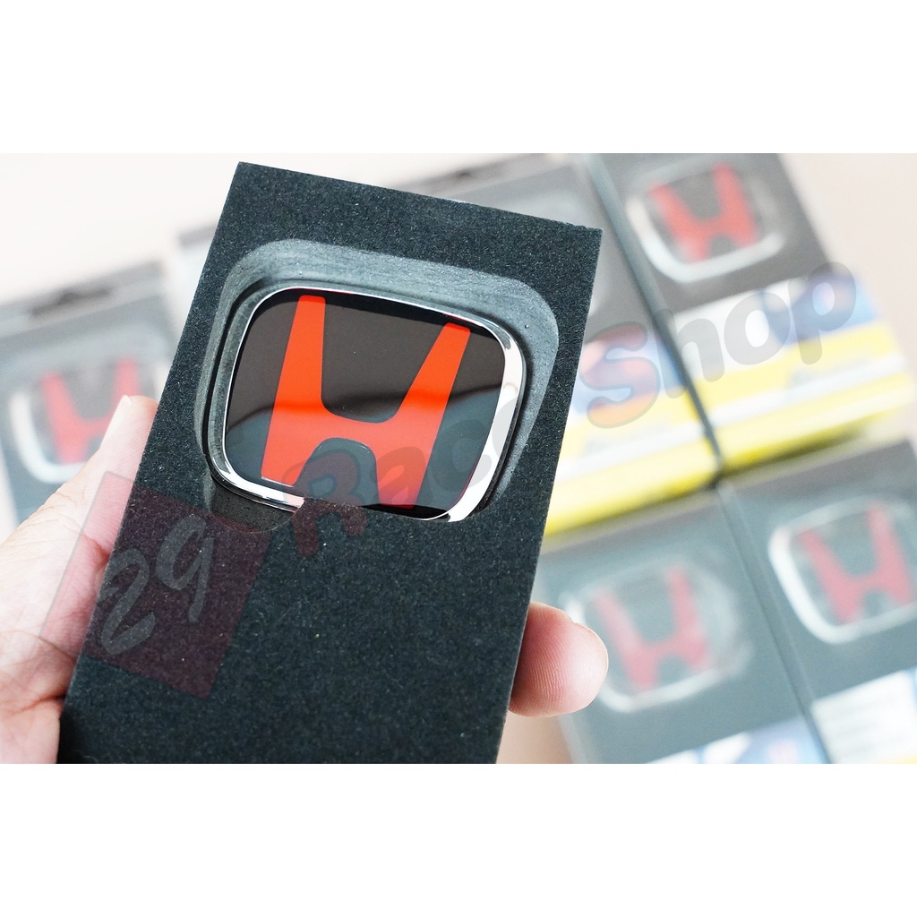 พร้อมส่ง-โลโก้พวงมาลัย-hแดง-ตรงรุ่น-สำหรับสาวก-honda