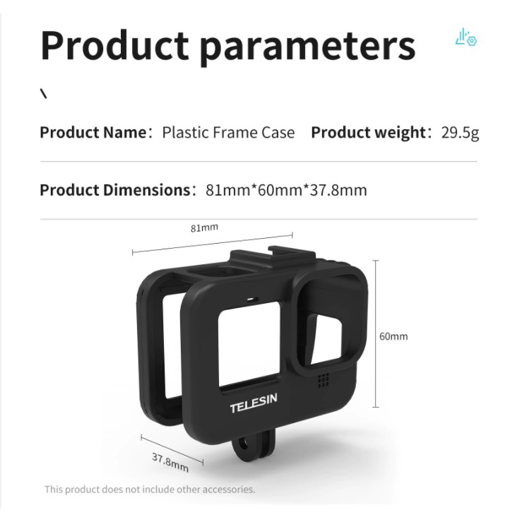 telesin-vlog-plastic-frame-case-mount-bracket-with-cold-shoe-battery-side-cover-hole-for-gopro-hero-9-10-11