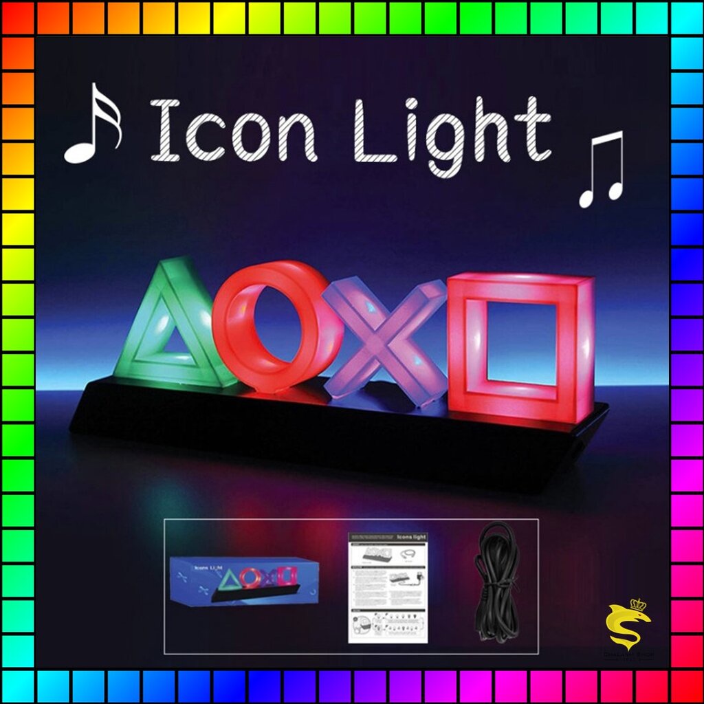 ภาพหน้าปกสินค้าIcon Light Playstation เปลี่ยนไฟตามเสียง