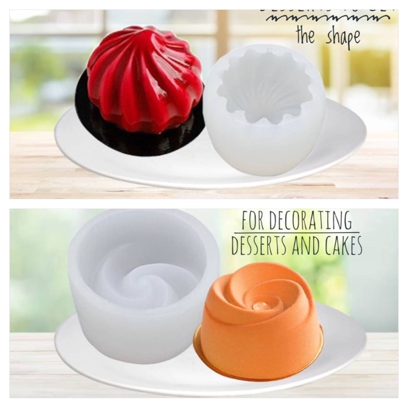 confectionery-silicone-mold-บล็อคซิลิโคนรูปทรงดอกไม้เกลียว-3-มิติ