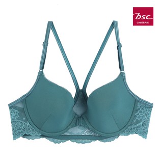 BSC Lingerie ชุดชั้นในลูกไม้เซ๊กซี่ โชว์หลัง มีโครง รูปแบบ Front Hook Bra - BB6629 BE,BL,GV