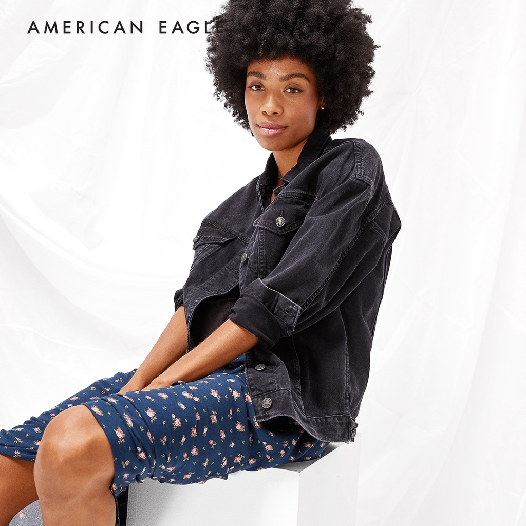 american-eagle-black-boyfriend-denim-jacket-เสื้อแจ็คเก็ต-ผู้หญิง-ยีนส์-บอยเฟรนด์-nwja-038-3146-001