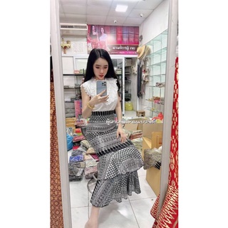ภาพขนาดย่อของภาพหน้าปกสินค้าผ้าถุงทรงฟรุ้งฟริ้งลายไทยไฮโซ ผู้สาวซิ่นงาม จากร้าน armnuson บน Shopee ภาพที่ 4