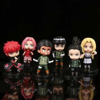 🎉พรีออเดอร์🎉โมเดลนารูโตะ ชุด 6 ตัว โมเดลNaruto  สูง 9 Cm.