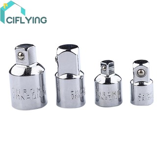 ciflying 4pcs 1/4 3/8 1/2 Drive Socket Adapter Converter Reducer Air Impact Craftsman Socket Wrench Adapter