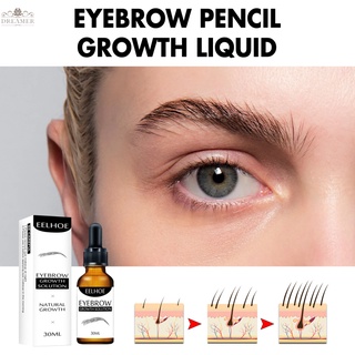 【DREAMER】Natural Castor Oil Eyelashes Eyebrow Hair Growth Essential Oil Organic Serum Hair Fast Growth Liquid 30ml