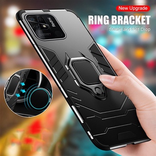 Redmi10C Case Car Magnetic Holder Ring Stand Armor Coque For Xiaomi Redmi 10C Redmi Redme Redmi 10 C Hard Shockproof Phone Cover