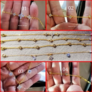 สร้อยข้อมือเพชรสวิส ทอง 18k รุ่นเล็ก