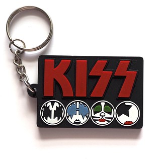 พวงกุญแจยาง Kiss คิส Rock ร๊อค 2