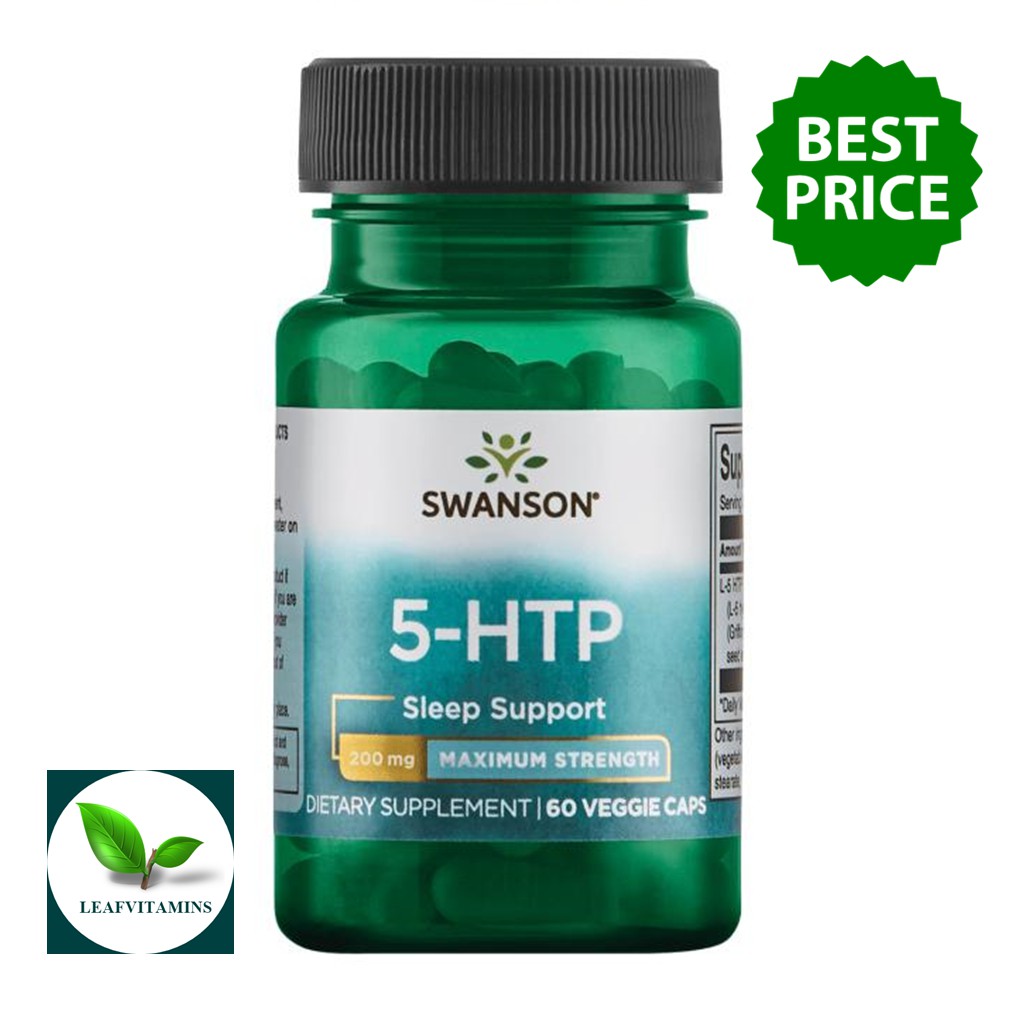 Swanson Ultra 5HTP Maximum Strength 200 mg / 60 Veg Caps Shopee
