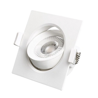 Chaixing Home โคมดาวไลท์หน้าเหลี่ยม 3.5 นิ้ว LED 5 วัตต์ Warm White RACER รุ่น ADJ SQ 5W WW สีขาว