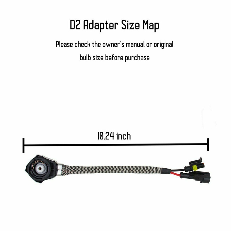 2x-d2s-d4s-hid-อะแดปเตอร์ซ็อกเก็ตเชื่อมต่อหลอดไฟซีนอน