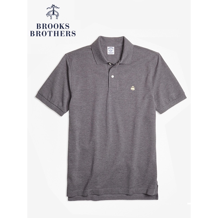 เสื้อโปโล-ผ้าฝ้าย-ลายโลโก้-brooks-brothers-booker-brothers-สีทอง-สไตล์คลาสสิก-สําหรับผู้ชาย