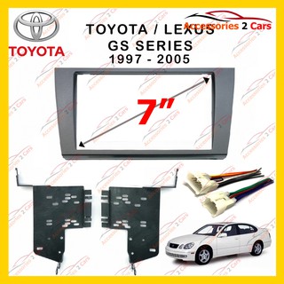 กรอบหน้าวิทยุ TOYOTA LEXUS GS SERIES 1997 รหัส NV-LE-012