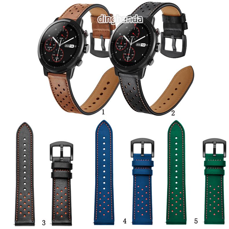 สายนาฬิกาหนังสำหรับ Huami Amazfit Stratos 2 2S 3