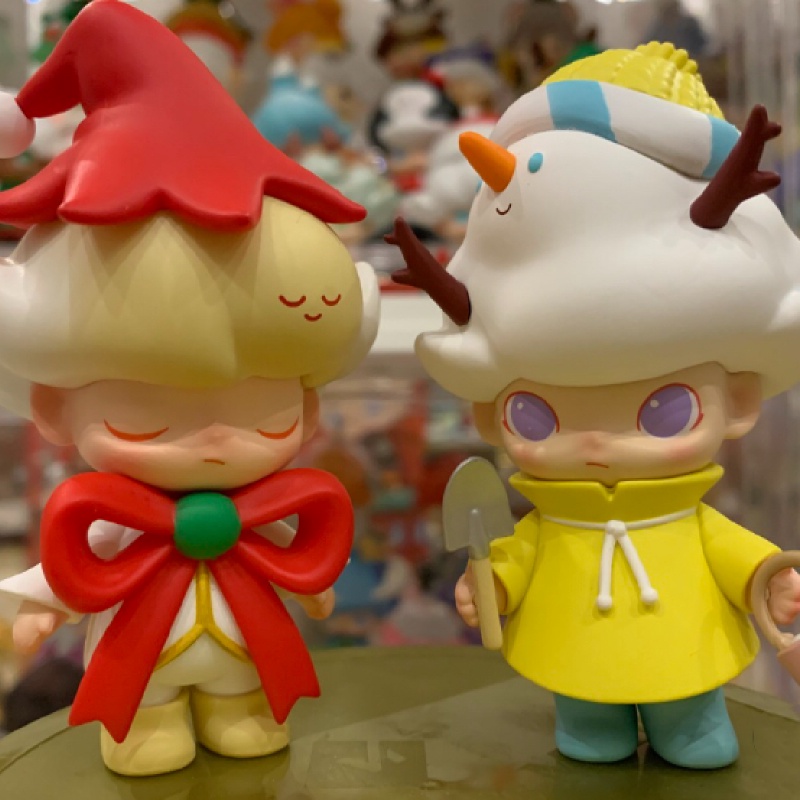 ของแท้-popmart-dimoo-christmas-series-2019-ตุ๊กตาฟิกเกอร์-รูปกล่องสุ่มน่ารัก