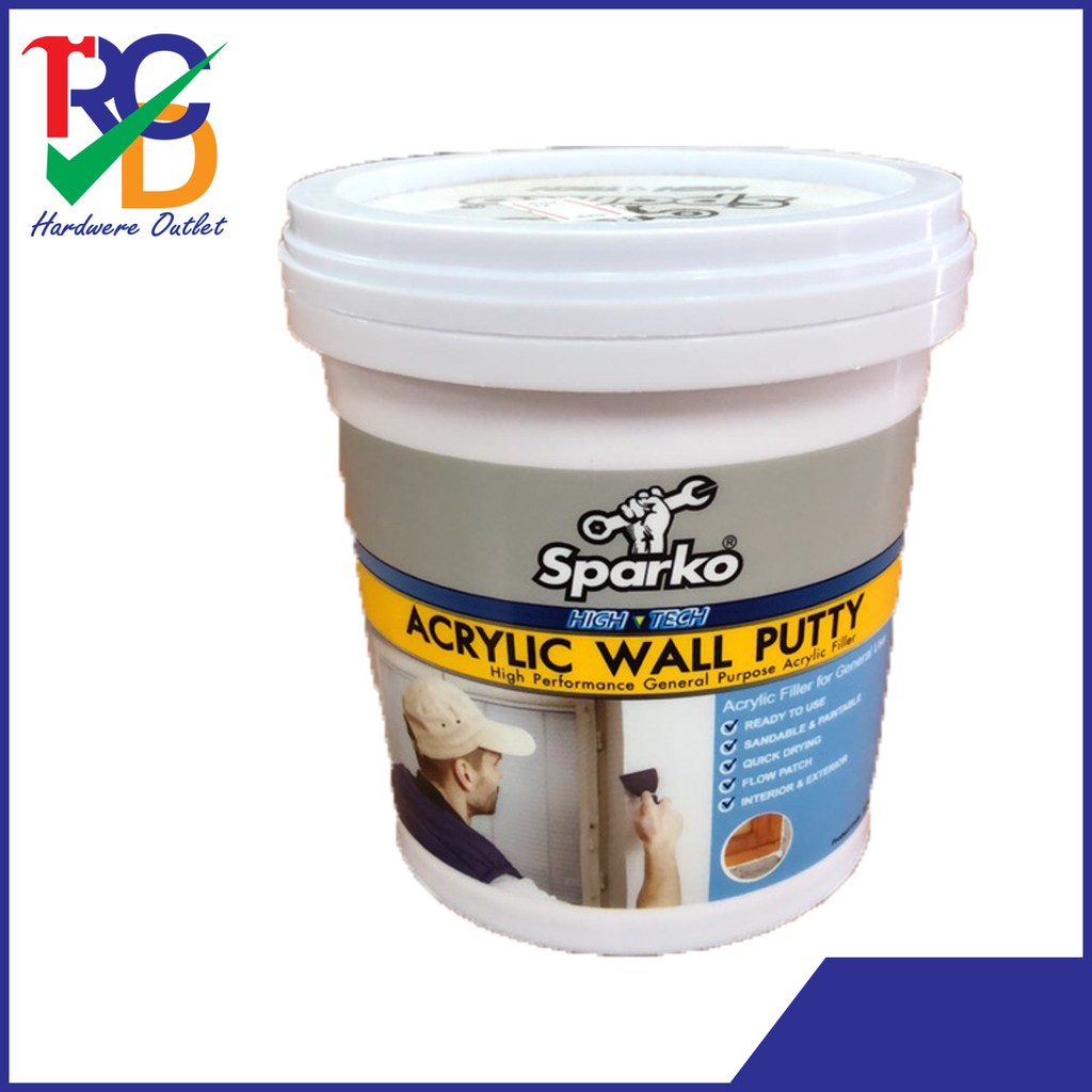 รูปภาพสินค้าแรกของSparko Acrylic Wall Putty เคมีโผ๊วผนัง 650 กรัม