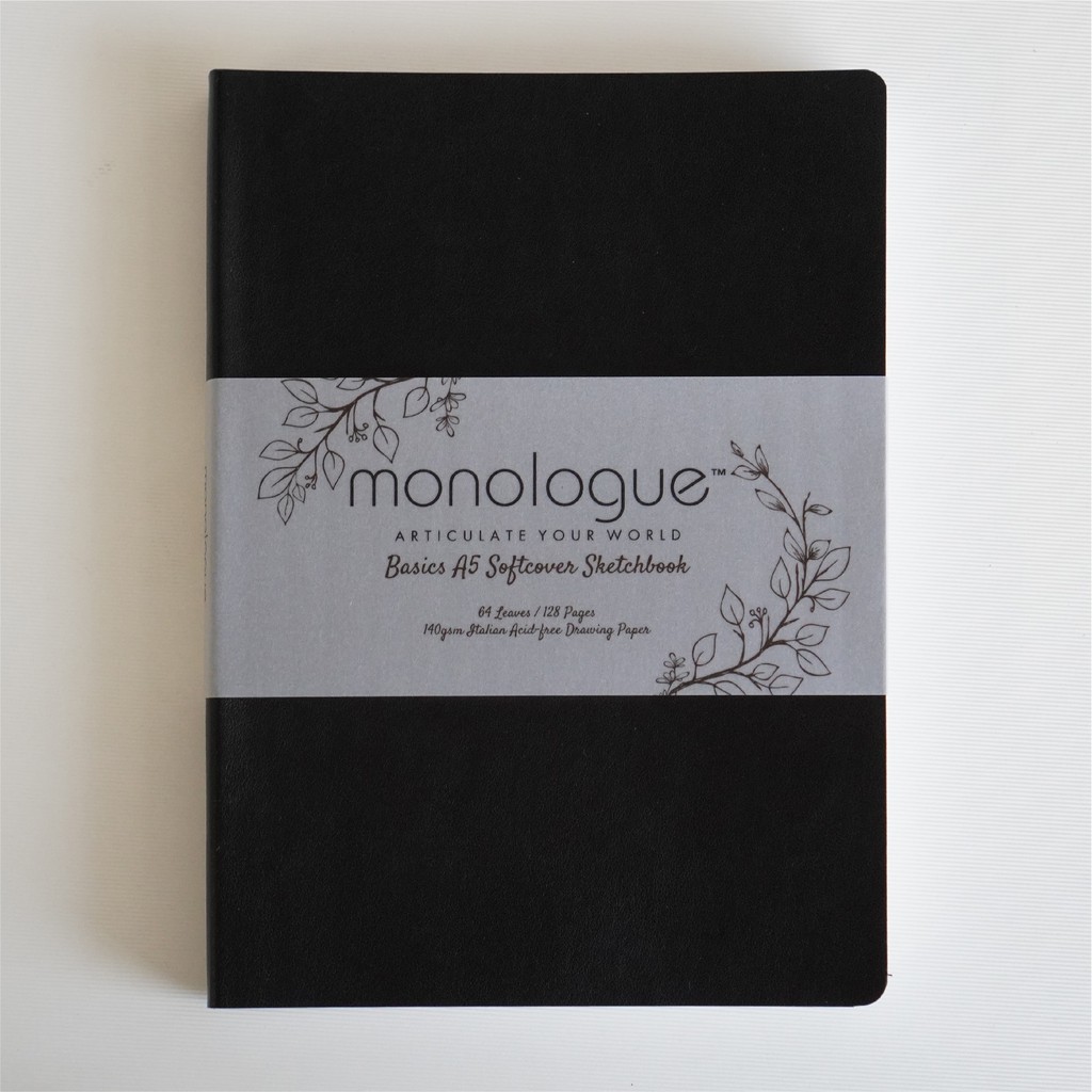 FOLIO ART Monologue basic soft cover sketchbook สมุดวาดภาพ ขนาด A5 140