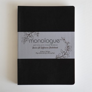 FOLIO ART Monologue basic solfcover sketchbook สมุดวาดภาพ ขนาด A5 140 แกรม 14613