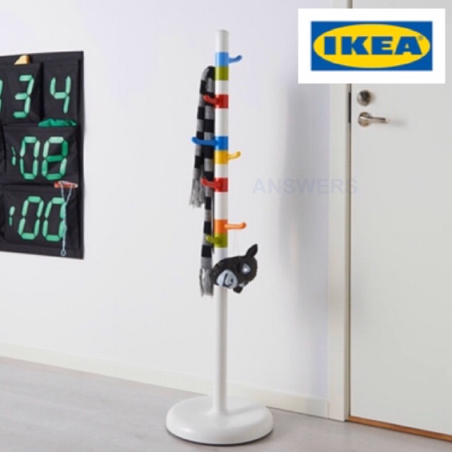 ที่แขวนเสื้อ-ikea-krokig-ครู้กกิก-ขาว-หลากสี-128-ซม