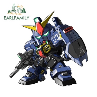 Earlfamily สติกเกอร์ ลายการ์ตูนอนิเมะ Gundam ขนาด 13 ซม. X 12.6 ซม. สําหรับตกแต่งรถยนต์ รถจักรยานยนต์