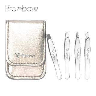 Brainbow แหนบสแตนเลสสำหรับกำจัดขนคิ้ว 4 ชิ้น