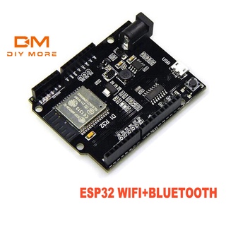 DIYMORE for arduino ESP32 WiFi บลูทู ธ พัฒนาโมดูล WeMos D1 R32 4MB แฟลช CH340 บอร์ดสำหรับ for arduino